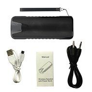 Jumphigh Outdoor Water Resistant Shockproof Portable Stereo Power Bank 10 Watt Bluetooth Speaker , Bluetooth V3.0...