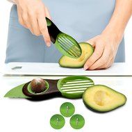 Avocado Splitter Pitter Slicer - 3 in 1 Tool Kitchen Home Fruits Vegetables N4