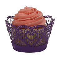 Leoy88 25pcs Hollow Cake Cup for Christmas Party (Black) N7