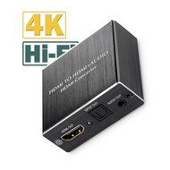 ROOFULL 4K x 2K HDMI Audio Extractor Converter HDMI to HDMI and Optical TOSLINK SPDIF with 3.5mm Stereo Mini HDMI...