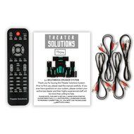 Theater Solutions TS524 Deluxe 5.1 Home Theater Speaker System with LED Lights Multimedia Gaming N6