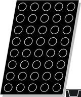 Flexipan, Mini-Muffin 1.35 Oz, 1-5/8" Dia x 1-3/8" Deep, 40 Cavities