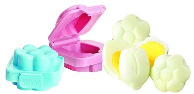 Sweet Creations Spring Flower Egg Mold, 2-Pack, Pink/Blue