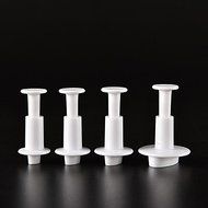 Y&amp;XL&amp;H Plastic Oval Cookie Plunger Cutter Cookie Cutters Embossing Fondant Chocolate Mold,Set of 4 N4