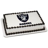 Oakland Raiders Licensed Edible Cake Topper #4579