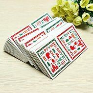 100Pcs Christmas Decorations Cups Hokkaido Chiffon Cake Cups N9