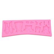 inkint Bakeware Cake Decorating Accessories Silicone Fondant Embosser Molds Bbay Clothes Sugarcraft Pastry Molds... N2