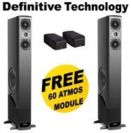 Pair of Definitive Technology BP-8060ST + Pair of Definitive Technology's A60 Elevation Module