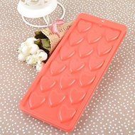 Sher Plastic Rectangle Love Ice Mold Set of 2 Piece,24.5x10.5x2.5cm N5