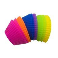 HotSees Silicone Baking Cups for Сupcakes, Muffins and Chocolate Molds - Set of 12 Non Stick Cupcake Liners Available...