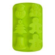 KookieMonsta Christmas Decoration Snowman Design Silicone Cake / Chocolate Molds Baking Cup (Red)