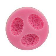 Let'S Diy 3 Round Roses Cake Molds Fondant Chocolate Silicone Mold Silicone Candy Moulds Cake Tools