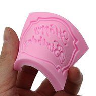 Bluelover Happy Birthday Silicone Mold Lace Cake Decorating Mold Baking Mat Tool N5
