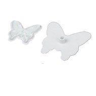 Sher 2Pcs/set Butterfly Shape Fondant Cake Decorating Plastic Cutter Embossing Cake Mould Sugarcraft Plunger Decor...