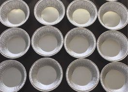 50 Silver Aluminum Foil Tart Pan 3" A90 Wilkinson Disposable Mini Pie Tin