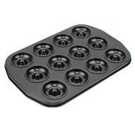 Ezeso 12-Cavity Nonstick Cast Aluminum Donut Pan,Muffin Cups Cake Baking Ring Biscuit Mold N3