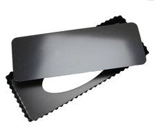 Tosnail Rectangular Quiche Pan With Removeable Bottom - 14" L x 6" W x 1" H N3