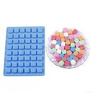 Sher 48 Alphabet Shape Silicone Ice Mold Cake Decorating Ice Tray (Random Color)
