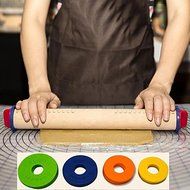 Y&amp;XL&amp;H Wooden Rolling Pin Fondant Adjustable Rolling Pins Multifunction Baking Stick Thickness Embossing N4