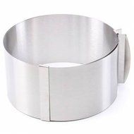 6 to12 Inch Stainless Steel Adjustable Mousse Cake Ring Baking Mold N4
