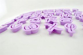 Ylife Set of 36pcs DIY Letter Number Cake Mould Fondant Sugarcraft Cookie Plunger Cutter Mold Decorating Tools N2