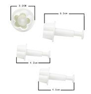Kobwa(TM) Cake Jelly Candy Marzipan Fondant Torte Kuchen Baking Mold Set (White, Set of 33 Pcs) with Kobwa's Keyring