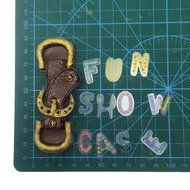 Funshowcase Strap Belt and Buckle Candy Silicone Mold for Cake Decoration, Clay, Crafting