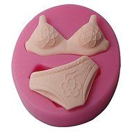 Sher FOUR-C DIY Baking Mold Bra And Underwear Gum Paste Molds Color Pink N2