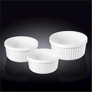 Wilmax 996122 3.5 x 1.5 in. Ramekin Set of 3 Pieces44; White - Pack of 24