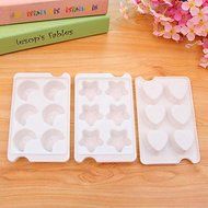 Y&amp;XL&amp;H White Moon Pentacle Love Shape Ice Cube Tray Ice Cream Multi Freeze Moulds Kitchen Party Bar N2