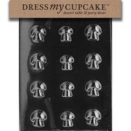 Dress My Cupcake Chocolate Candy Mold, Mushrooms