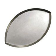 American Metalcraft FBALL1 18" x 11 1/4" x 5/8" Standard Weight Aluminum Football Pizza Pan