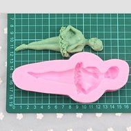Y&amp;XL&amp;H Ballet Dancer Fondant Cake Chocolate Silicone Molds,Decoration Tools Bakeware