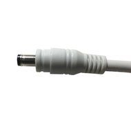 Hanvex HDX20W 20ft 18AWG 2.1mm x 5.5mm DC Plug Extension Cable for Power Adapter, White, Heavy Duty N3