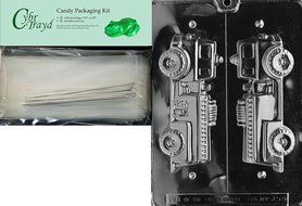 Cybrtrayd J058 3D Fire Truck Chocolate Candy Mold with Exclusive Cybrtrayd Copyrighted Chocolate Molding Instructions N2