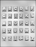 CK Products 1-Inch Alphabet on Base Chocolate Mold