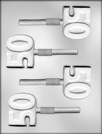 CK Products 2-Inch Number 50 Sucker Chocolate Mold