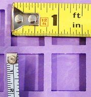 Reusable silicone mold 20 scrabble tile cavitiy size N3