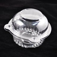 SODIAL(R) 100 Large Single Clear Cupcake Pod Cake Muffin Cases