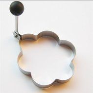 Stock Show 8Pcs Durable Stainless Steel Omelette Egg/Pancake Ring/Mold/Shaper/Mould with Collapsible Handle, Silver...