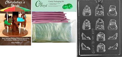 Cybrtrayd D107 Chocolate Candy Mold, Small Purses and Shoes Dads and Moms N2