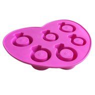 LYNCH 3D Diamond Ring Design Silicone Fondant Mold Muffin Ice Cube Tray Mould