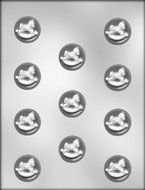 CK Products 1-1/4-Inch Circle with Rocking Horse Chocolate Mold