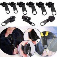 ShungHO 6pcs Fix A Zipper Zip Slider Rescue Instant Repair Kit Replacement Black Set N2
