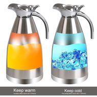 KAMLE 68 oz Thermal /Cold Coffee Milk Carafe Vacuum Insulated Stainless Steel Quality Thermal Pitcher, Beverage... N3