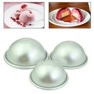YSTD&reg; DIY Hemisphere Half Round Cake Pan Mold Chocolate Pudding Bake Tray Mould (7CM) N3