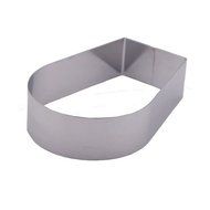 Fat Daddio's Stainless Steel Arch Cake and Pastry Ring, 5.75 x 4 x 2
