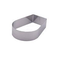 Fat Daddio's Stainless Steel Arch Cake and Pastry Ring, 5.75 x 4 x 2 N2