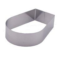 Fat Daddio's Stainless Steel Arch Cake and Pastry Ring, 5.75 x 4 x 2 N3