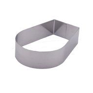 Fat Daddio's Stainless Steel Arch Cake and Pastry Ring, 5.75 x 4 x 2 N5